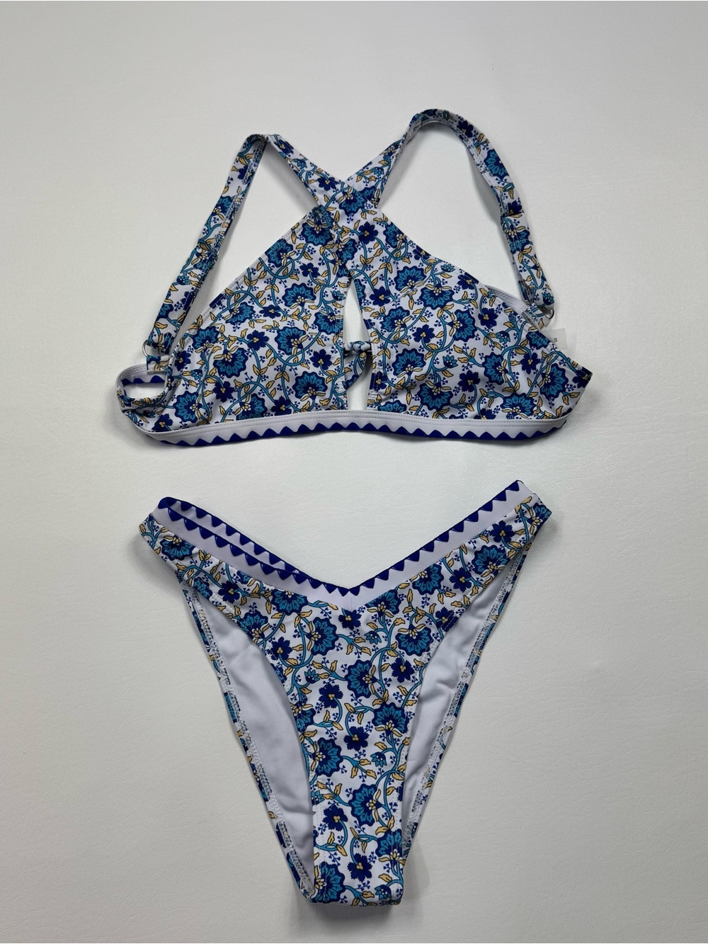 NWT Blue/White Bikini Size Small